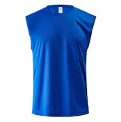 Micro Mesh Tank Shirt - Royal Blue, Large