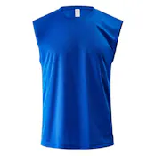 Micro Mesh Tank Shirt - Royal Blue, XL