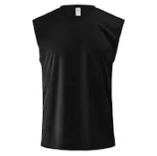 Micro Mesh Tank Shirt - Black, 2XL
