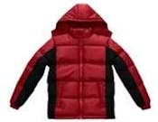 Kid's Puffer Jackets - Red, 8-18