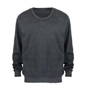 Men's Fleece Crew Neck Sweatshirts - Size Medium, Dark Gray