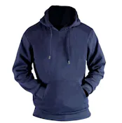 Fleece Pullover Hoodies - Size Large, Navy