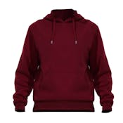 Fleece Pullover Hoodies - Size 2XL, Burgundy