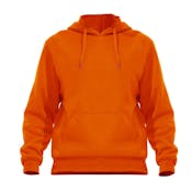 Fleece Pullover Hoodies - Size Medium, Safety Orange