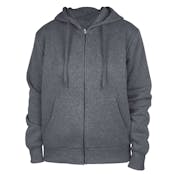Ladies Full Zip Hoodies - Size S-XL, Dark Gray