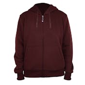 Ladies Full Zip Hoodies - Size S-XL, Mocha