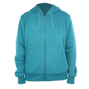 Ladies Full Zip Hoodies - Size S-XL, Turquoise