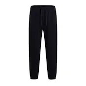 Men's Fleece Jogger Sweatpants - Size Large, Black
