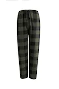 Men's Polar Fleece Pajama Pants - Size S-2XL, Green/black