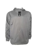 Men's Waterproof Full Zip Raincoats - Size Small, Gray