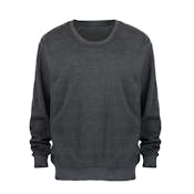 Men's Crew Neck Fleece Pullovers - Size Medium, Dark Gray
