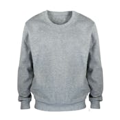 Men's Crew Neck Fleece Pullovers - Size 3XL, Light Gray