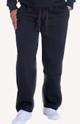 Men's Fleece Open Leg Sweatpants - Size Small, Black