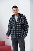 Men's Plaid Berber Sherpa Lined Jackets, S-2XL