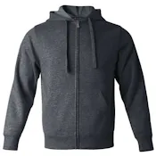 Fleece Full Zip Hoodies - Size Small, Dk Gray
