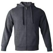 Fleece Full Zip Hoodies - Size 2XL, Dk Gray