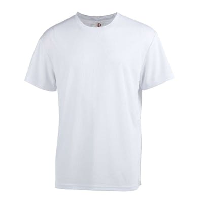 Micro Mesh Active Short Sleeve T-Shirts - White, XL