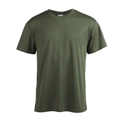 Micro Mesh Active Short Sleeve T-Shirts - Olive, Small