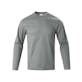 Micro Mesh Active Long Sleeve T-Shirts - Light Gray, 3XL