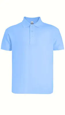 Kids Polo Shirts - Small, Sky Blue