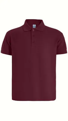 Kids Polo Shirts - Medium, Burgundy