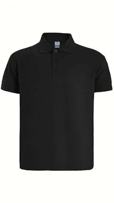 Kids Polo Shirts - Large, Black