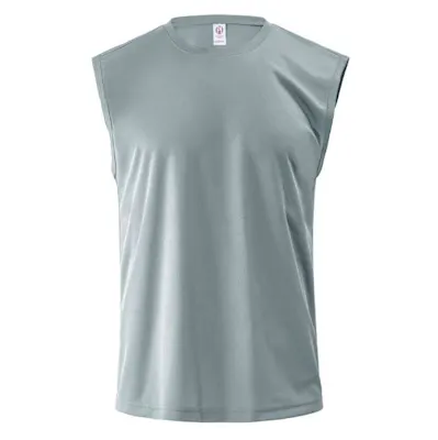 Micro Mesh Tank Shirt - Light Gray, 3XL