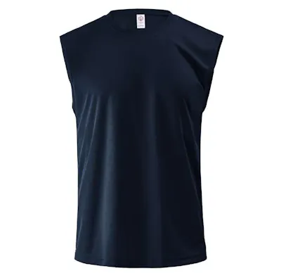 Micro Mesh Tank Shirt - Navy, 3XL