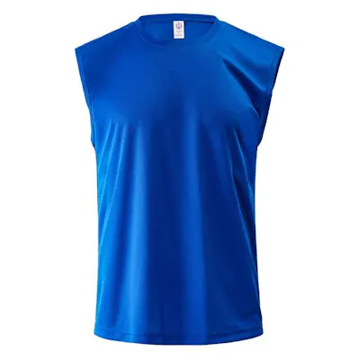 Micro Mesh Tank Shirt - Royal Blue, Small