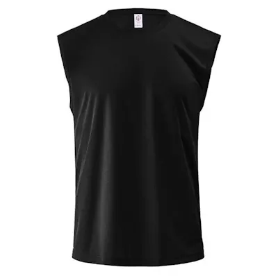 Micro Mesh Tank Shirt - Black, Large