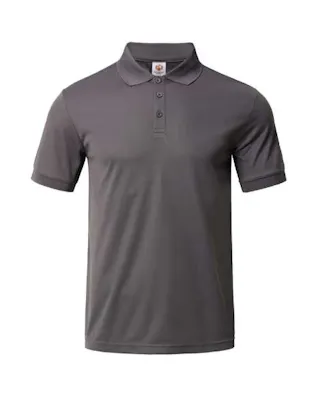 Men's Polo Shirt - Dark Gray, Large