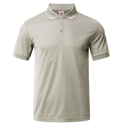 Men's Polo Shirt - Light Gray, Medium