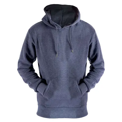 Fleece Pullover Hoodies - Size Large, Dark Gray