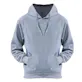 Fleece Pullover Hoodies - Size Small, Light Gray