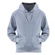 Fleece Pullover Hoodies - Size Medium, Light Gray (1 of 2)