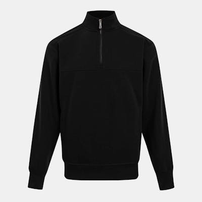 Men's Quarter Zip Pullovers - Size 2XL, Black