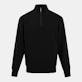 Men's Quarter Zip Pullovers - Size 2XL, Black