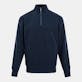 Men's Quarter Zip Pullovers - Size Small, Navy