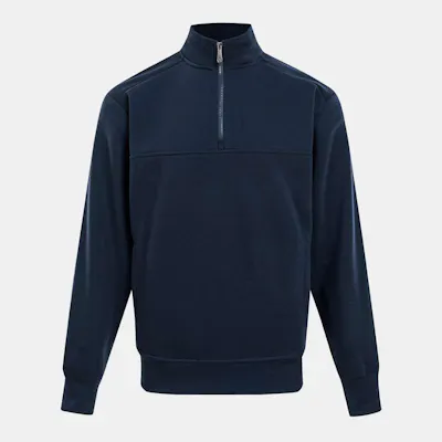 Men's Quarter Zip Pullovers - Size Large, Navy