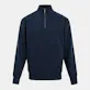 Men's Quarter Zip Pullovers - Size Large, Navy