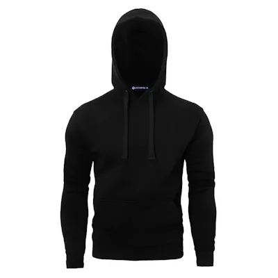 Fleece Pullover Hoodies, XL, Black