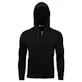 Fleece Full Zip Hoodies - Size XL, Black