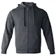 Fleece Full Zip Hoodies - Size XL, Dark Gray (1 of 2)