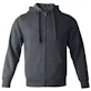 Fleece Full Zip Hoodies - Size XL, Dark Gray