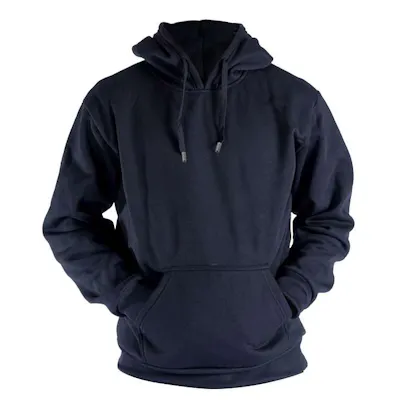 Fleece Pullover Hoodies - Size 3XL, Black