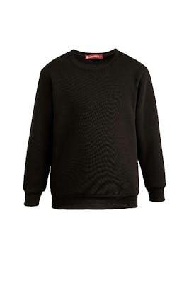 Kids Fleece Crew Neck Sweatshirts - Size 4, Black
