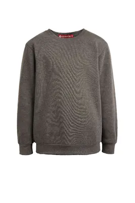 Kids Fleece Crew Neck Sweatshirts - Size 8, Dark Gray