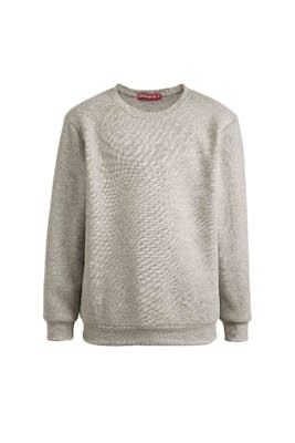 Kids Fleece Crew Neck Sweatshirts - Size 6, Light Gray