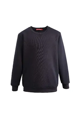 Kids Fleece Crew Neck Sweatshirts - Size 6, Navy