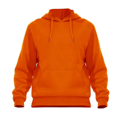 Fleece Pullover Hoodies - Size Large, Safety Orange